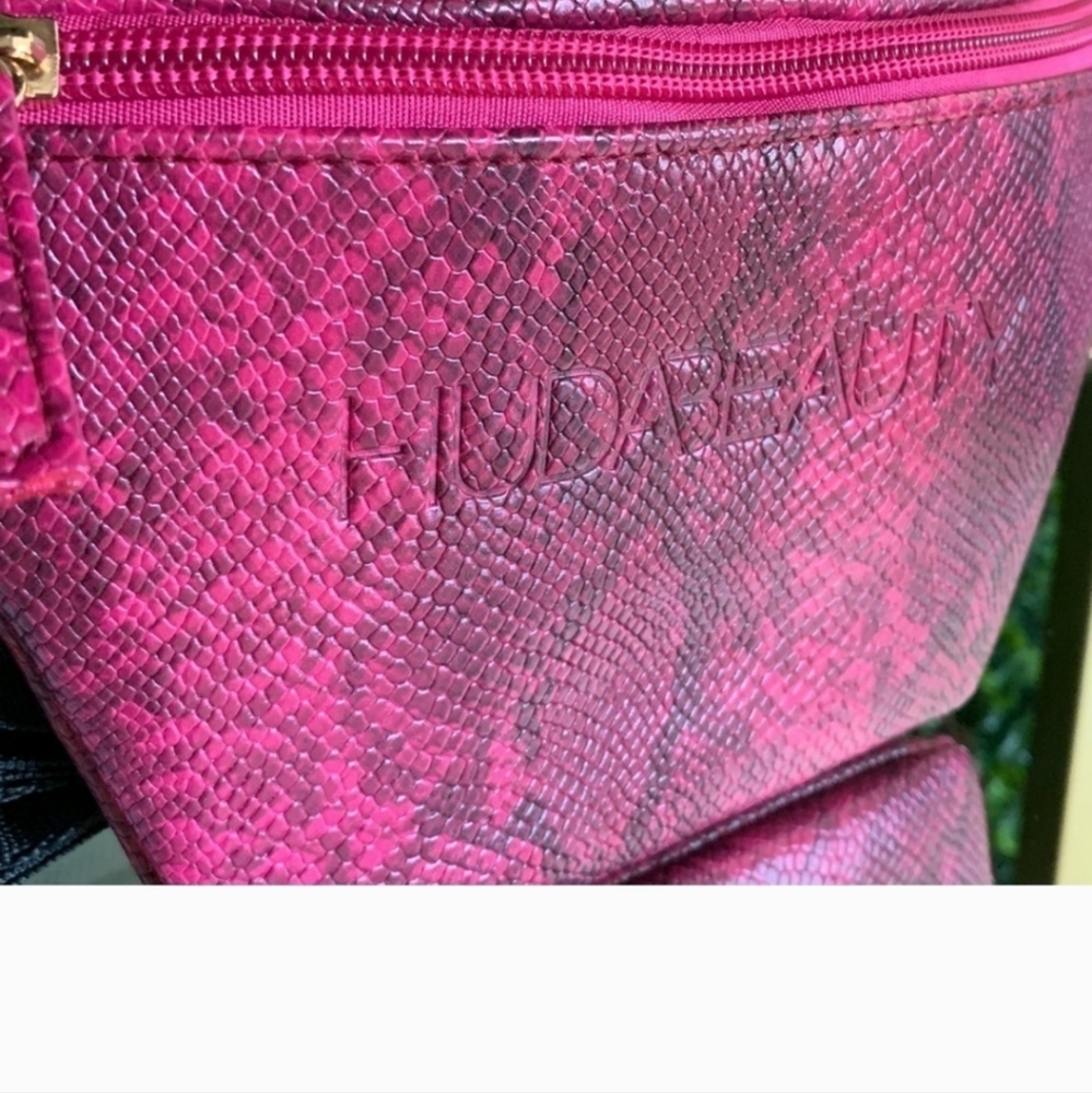 Huda Beauty Python Print Belt Bag Fuchsia | NWOT